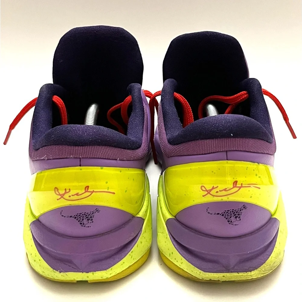 Nike Zoom Kobe 7 VII GS 7Y Christmas Cheetah Purple 505399-500 Women’s Size 8.5 - Picture 4 of 16